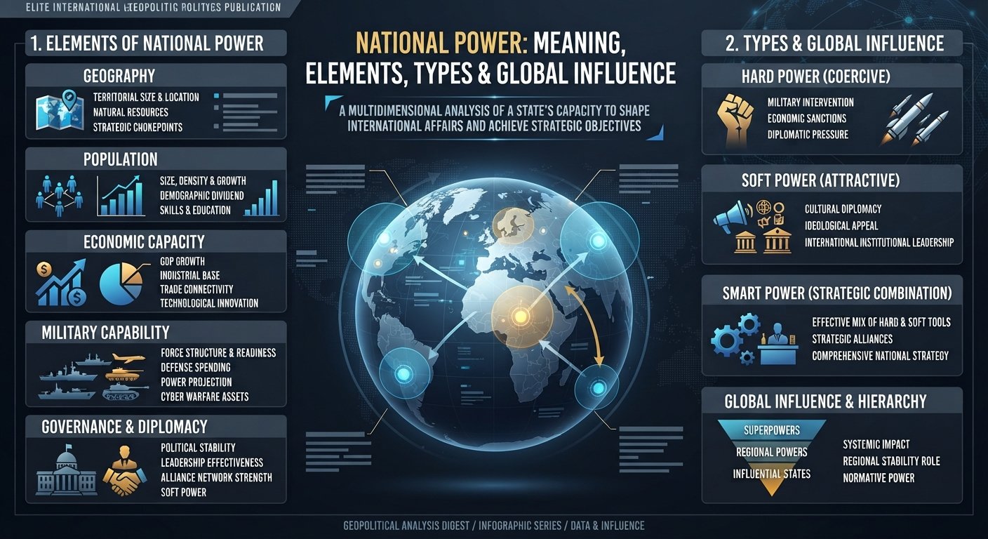National Power: Meaning, Elements, Types and Global Influence