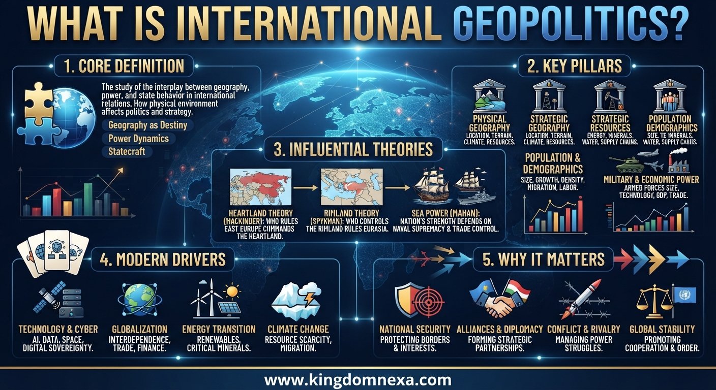 What Is International Geopolitics? Meaning, Importance, Examples and Key Concepts