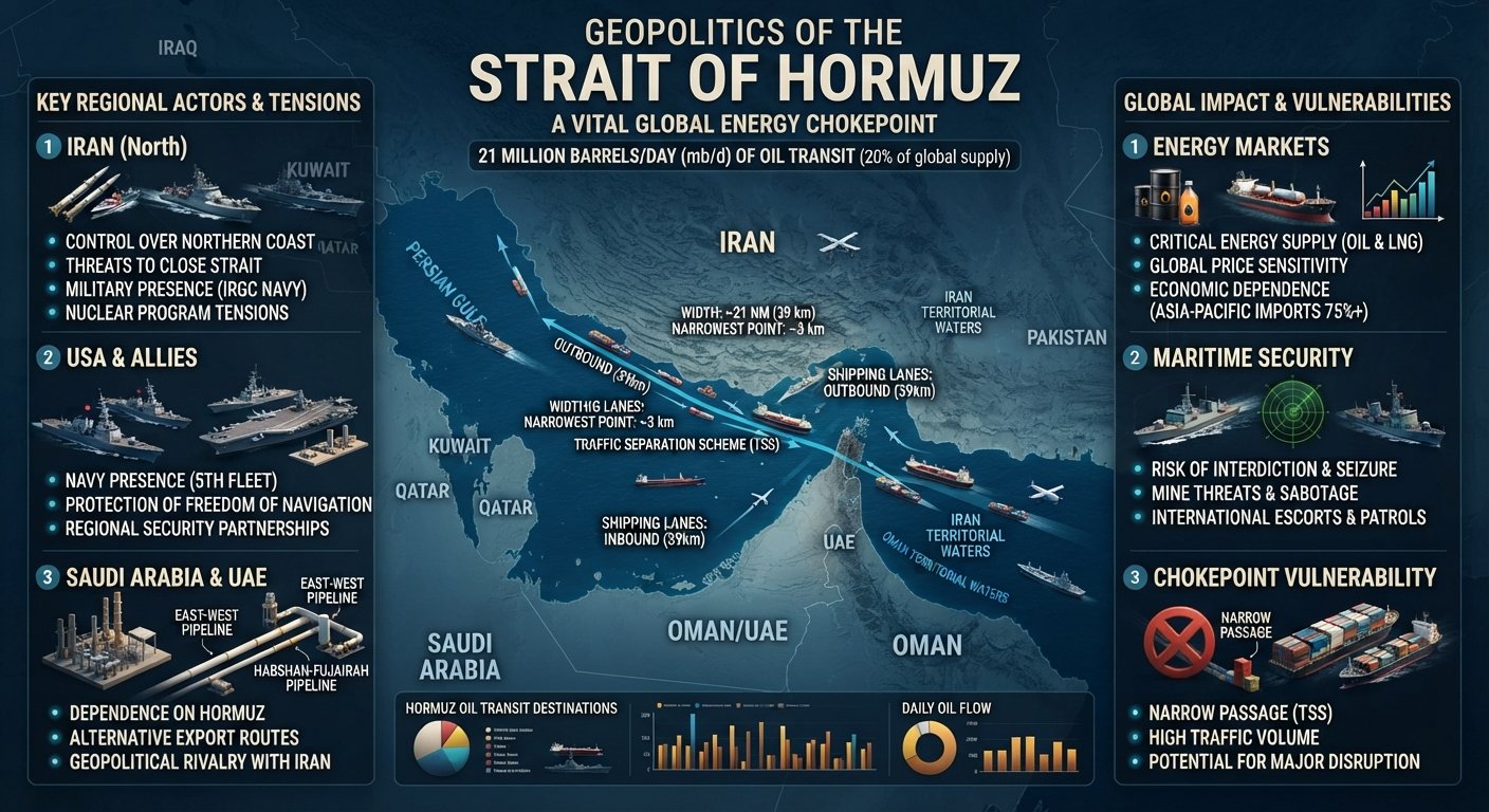 Geopolitics of the Strait of Hormuz: Why This Chokepoint Matters